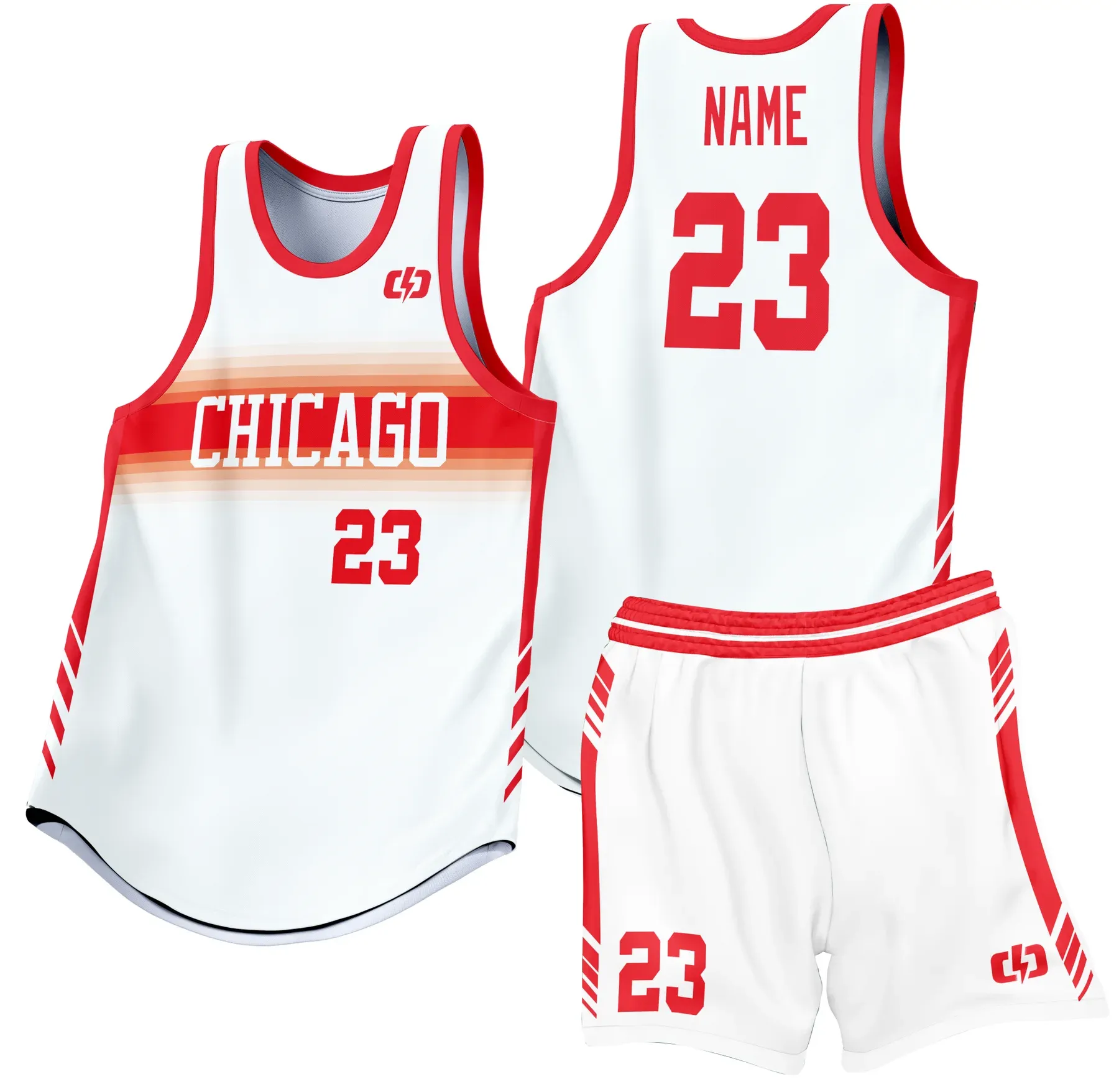 Custom basketball uniform design B36