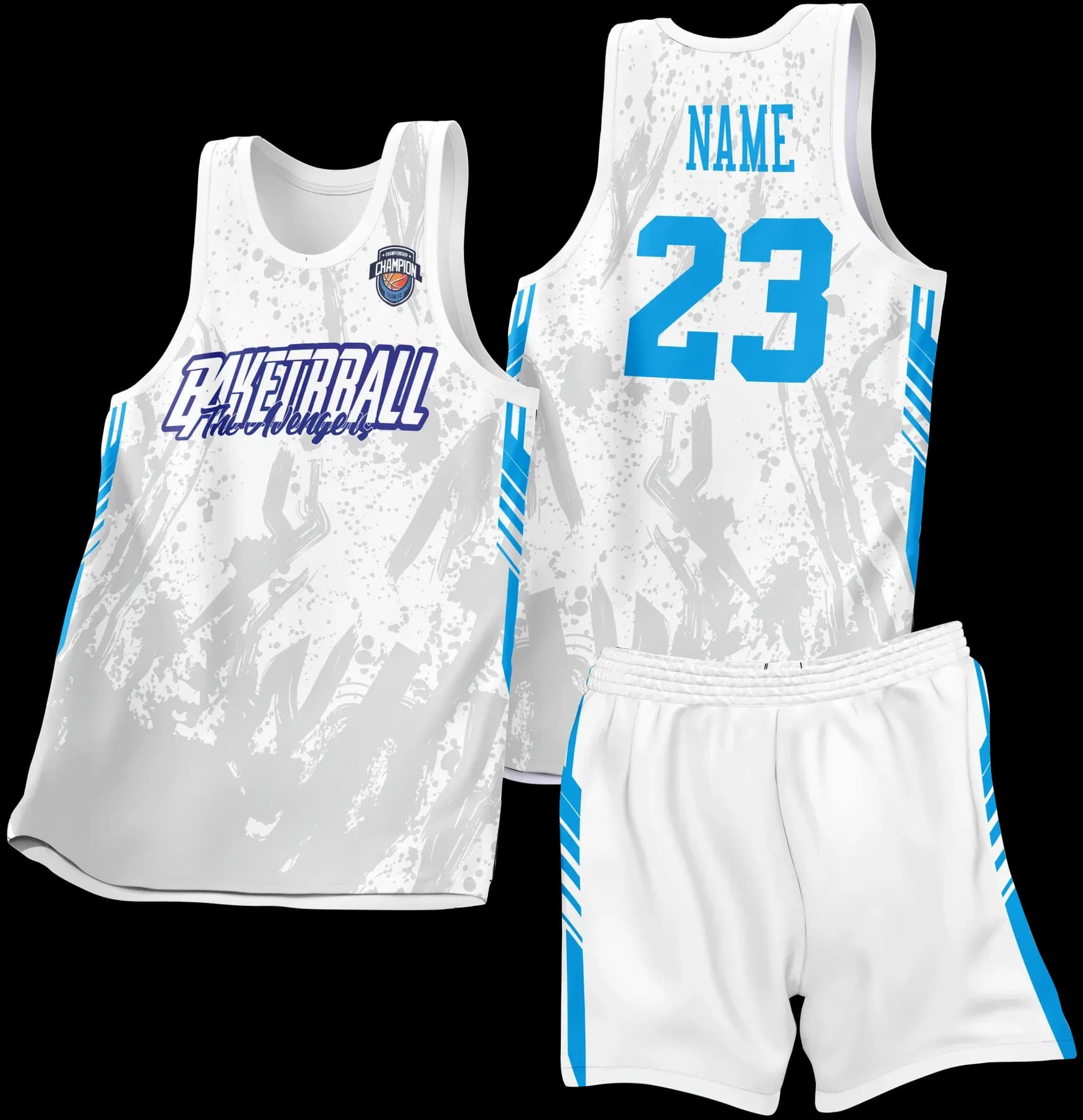 Custom basketball uniform design B18JW