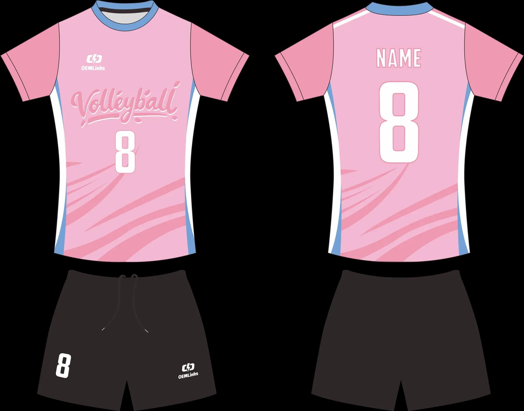 Custom volleyball uniform design UP20