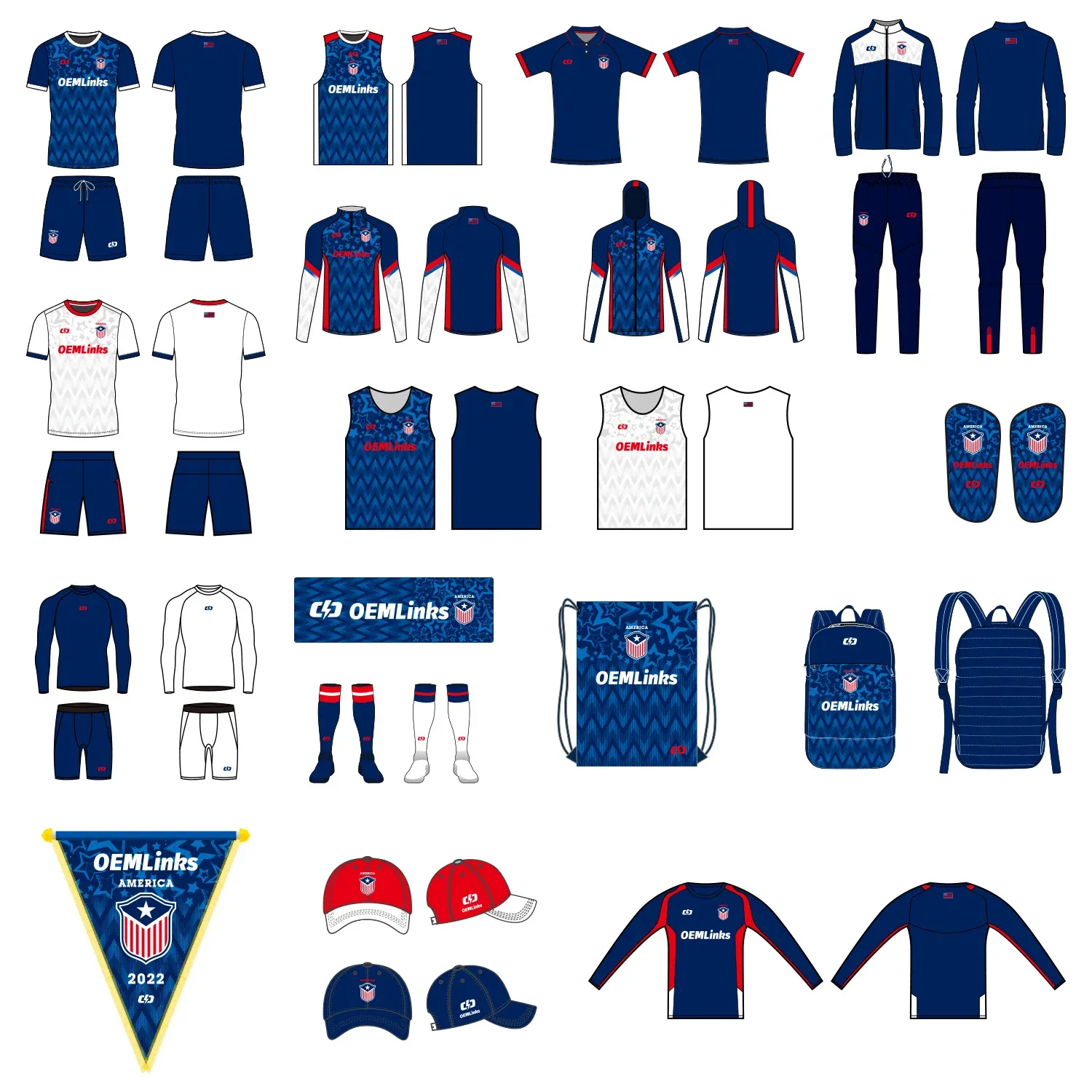 Custom soccer uniform design Z001-Z009