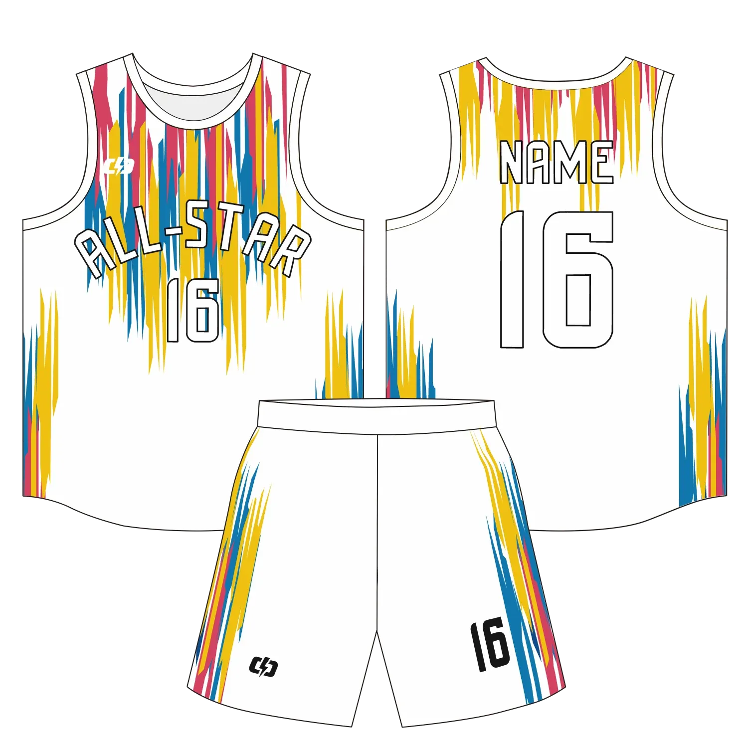 Custom basketball uniform design B67