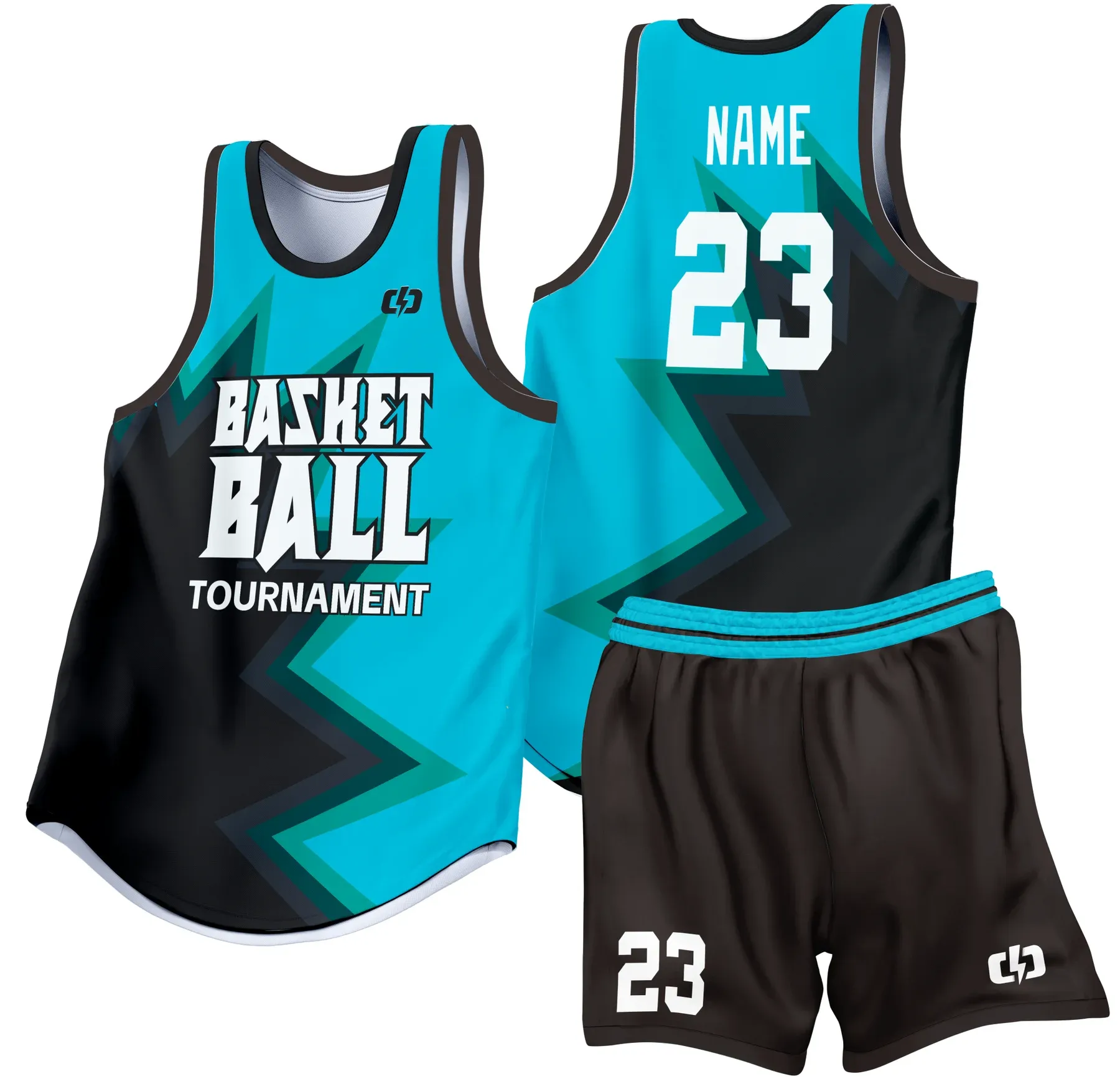 Custom basketball uniform design B46