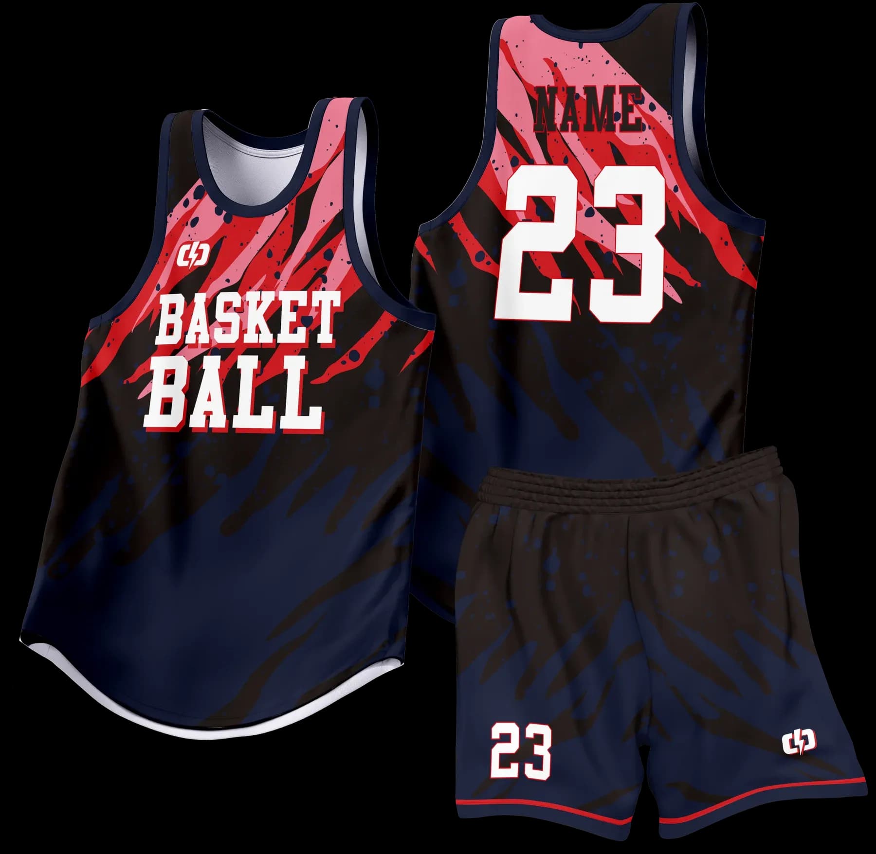 Custom basketball uniform design B97