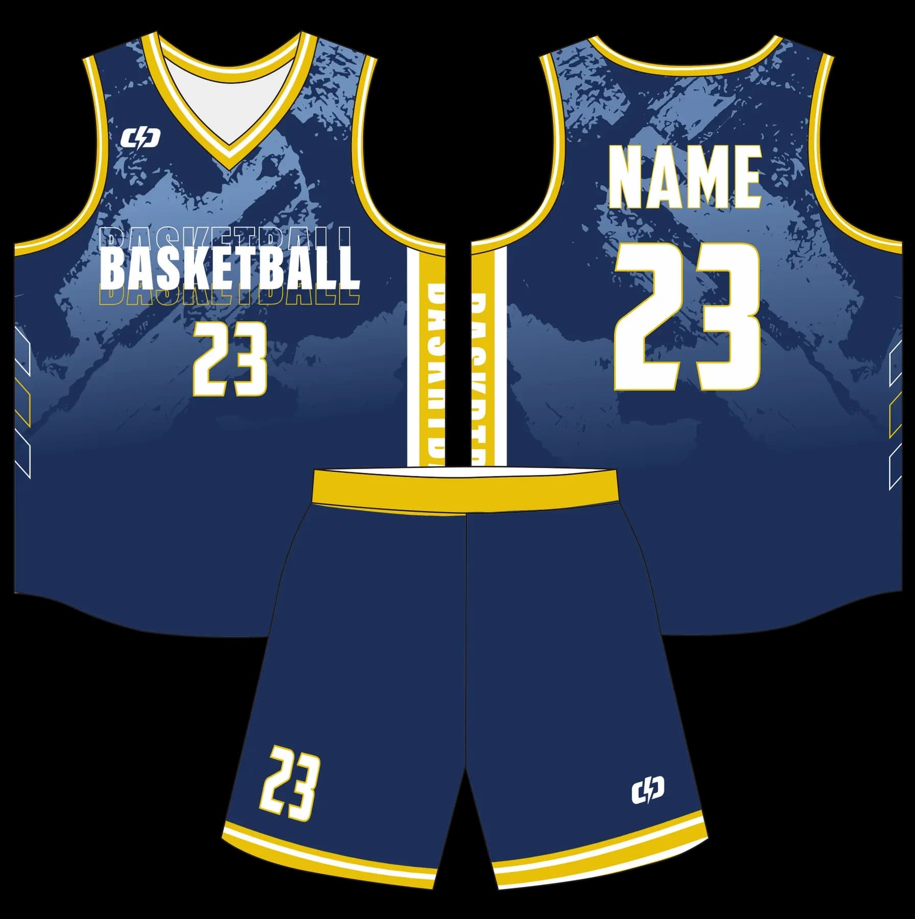 Custom basketball uniform design B79
