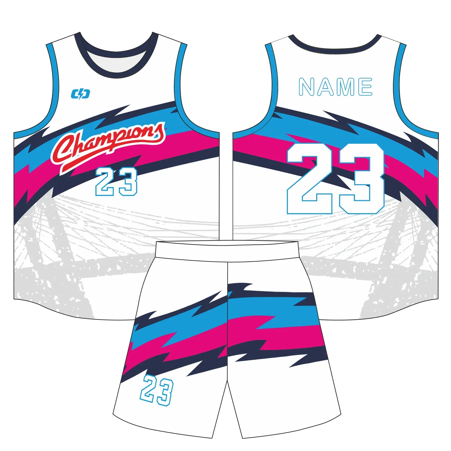 Custom basketball uniform design B64