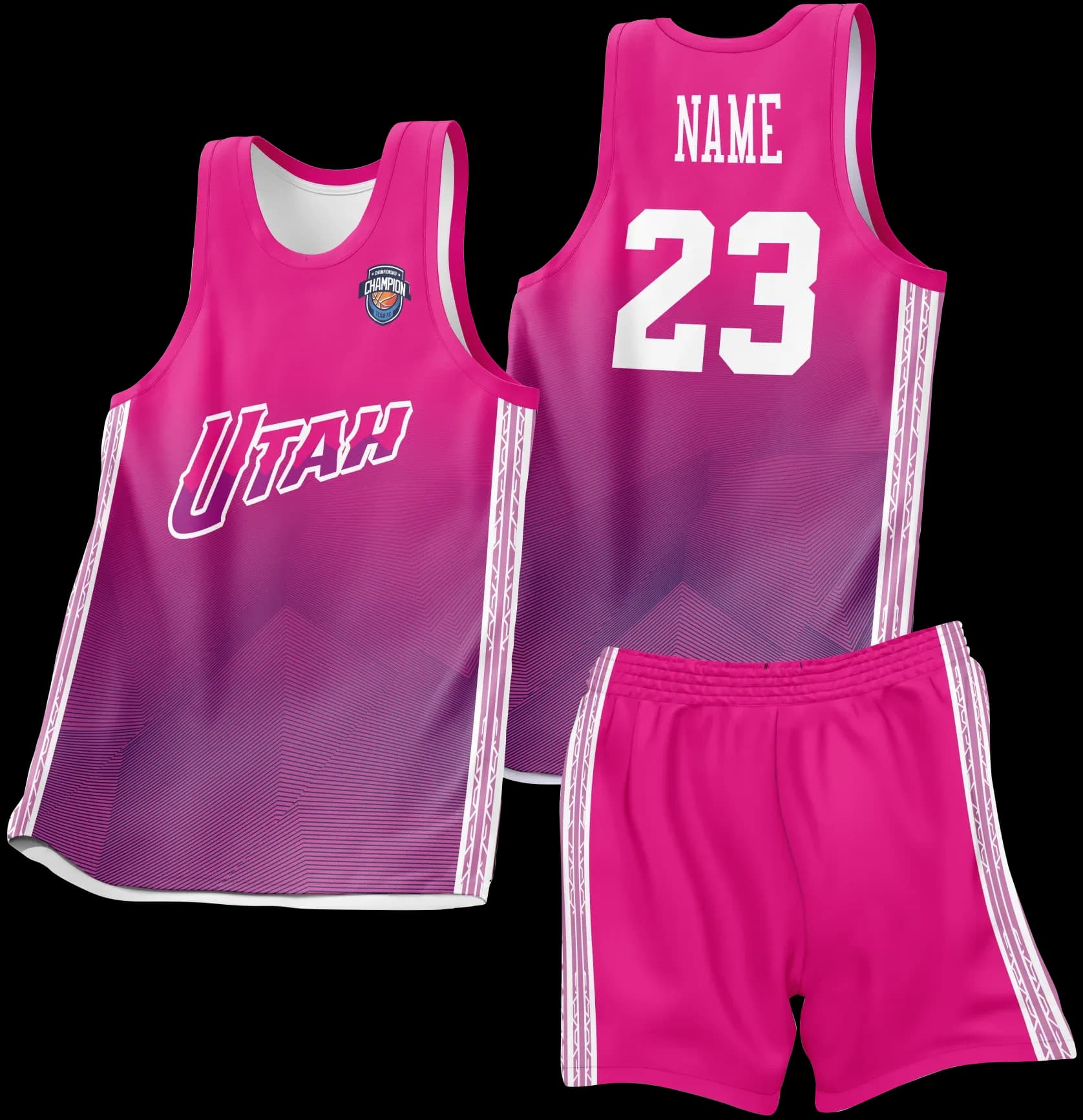 Custom basketball uniform design B21JW