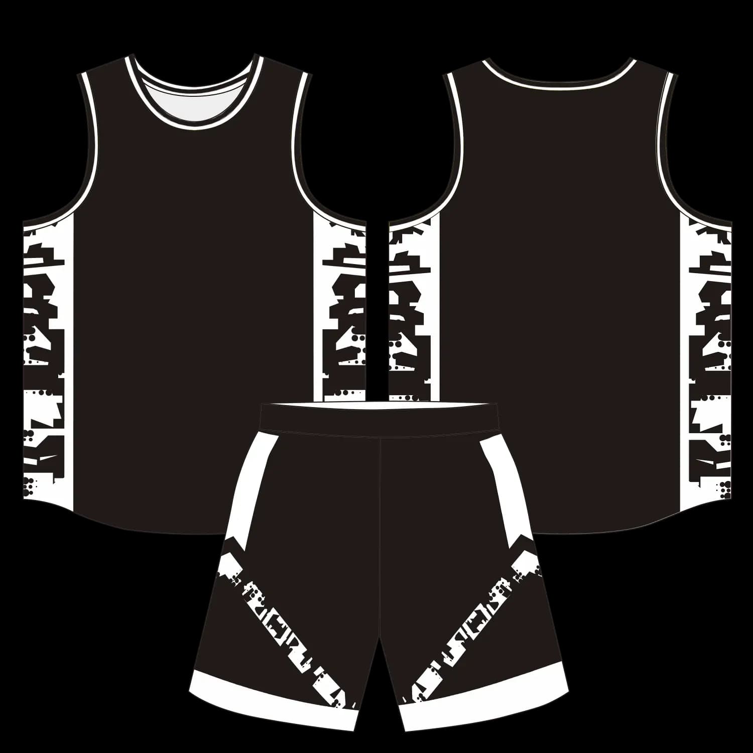 Custom basketball uniform design B71