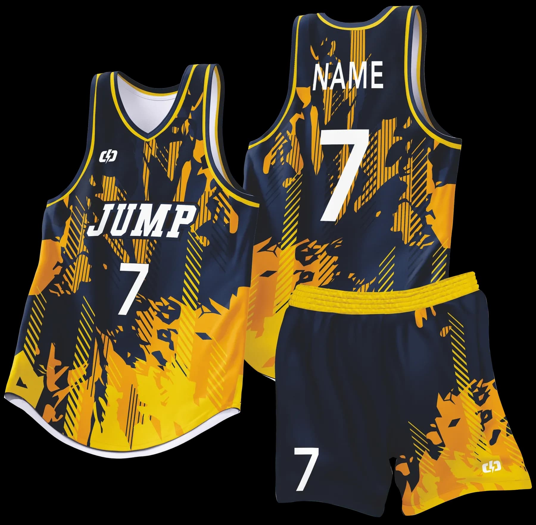 Custom basketball uniform design B96