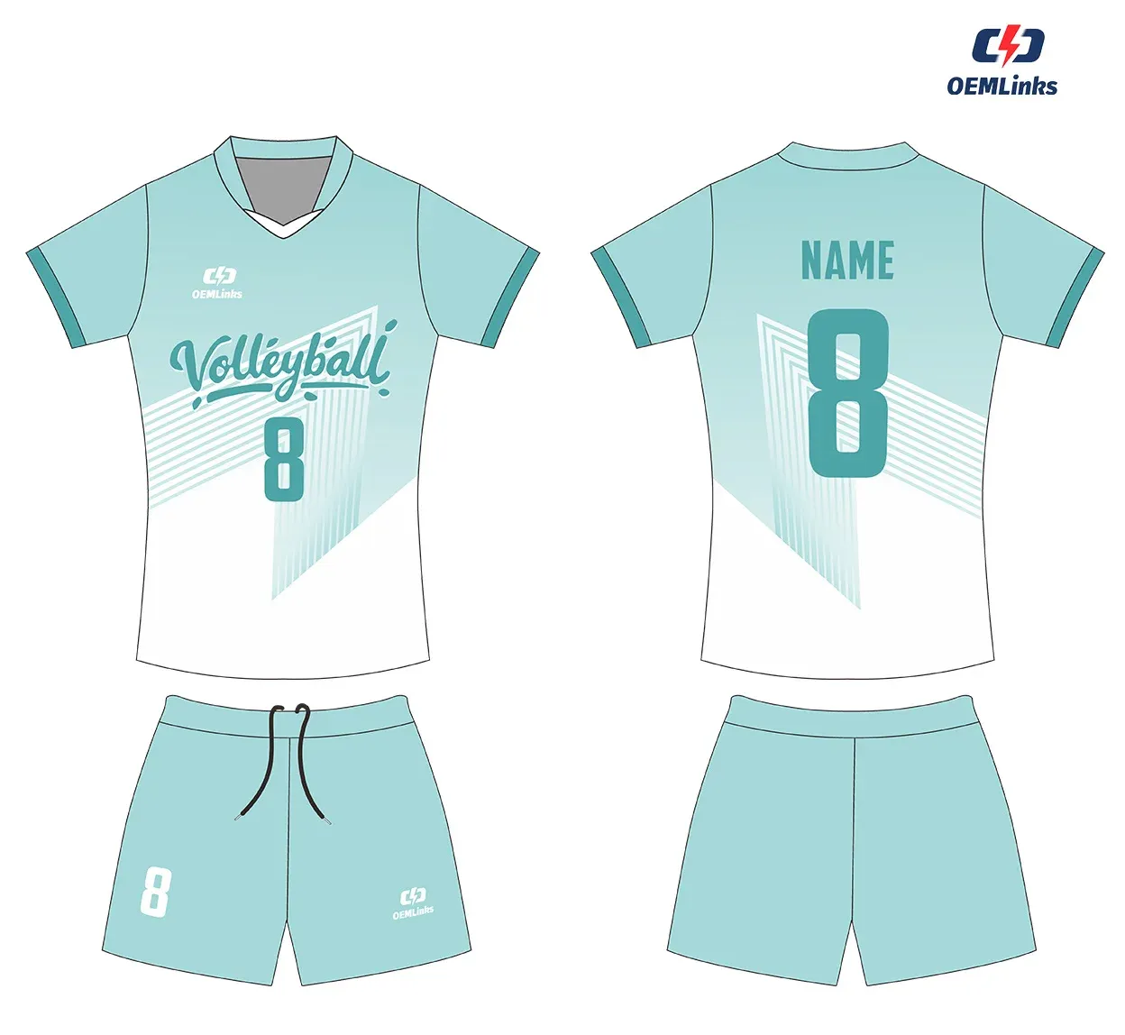 Custom volleyball uniform design UP04