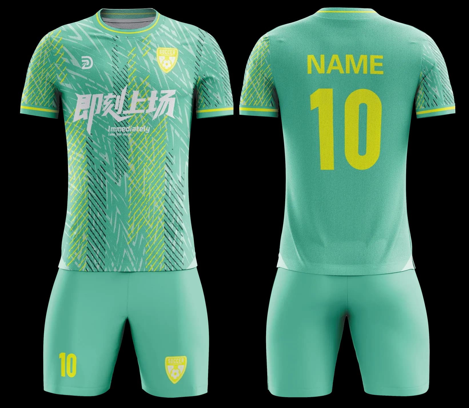 Custom soccer uniform design Z129JW