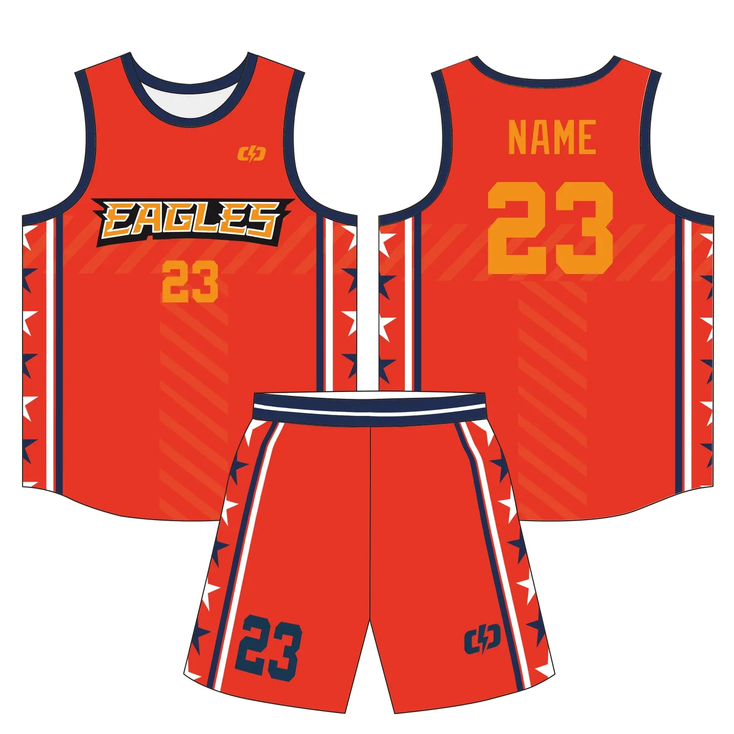 Custom basketball uniform design B39