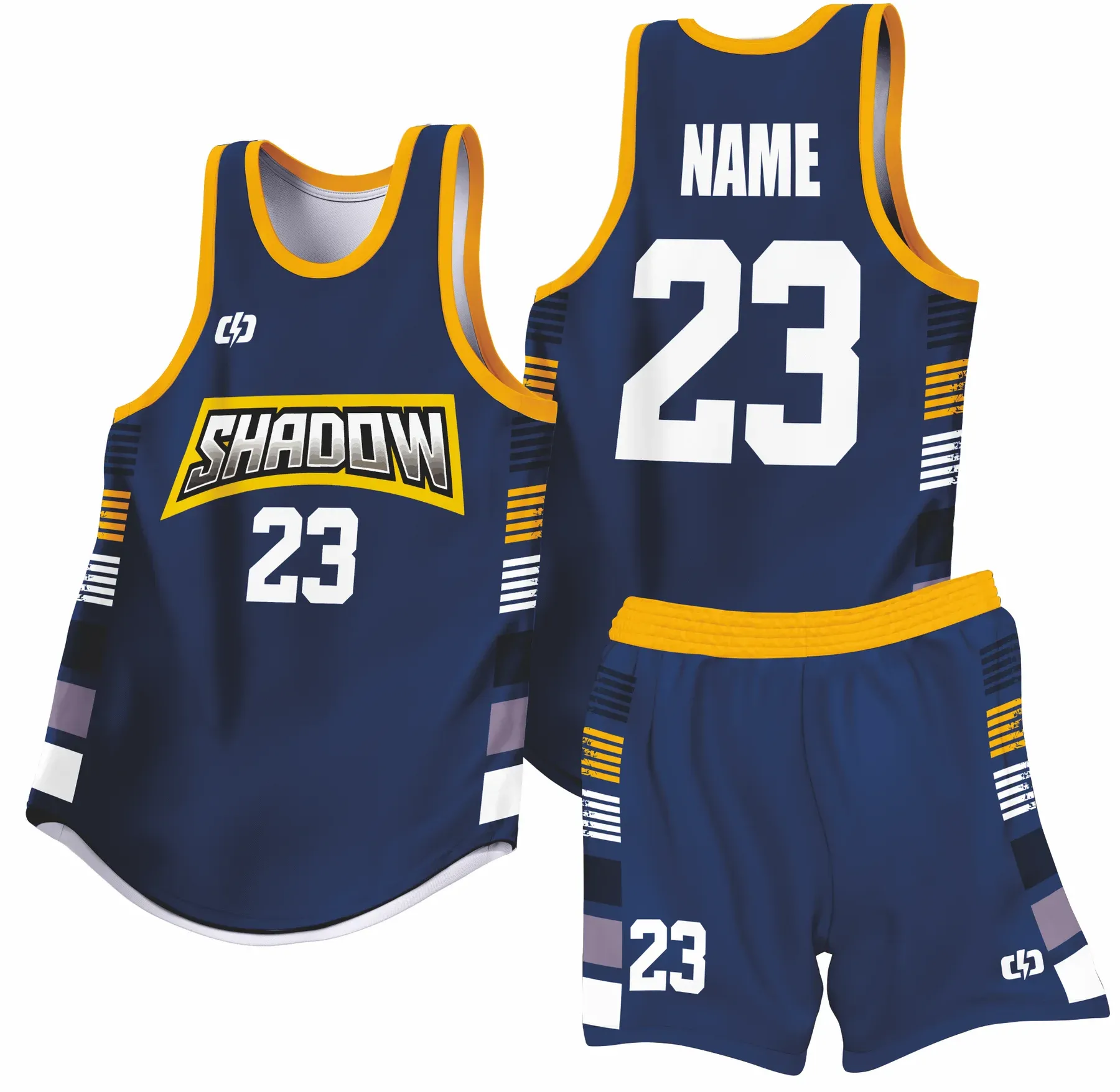 Custom basketball uniform design B78