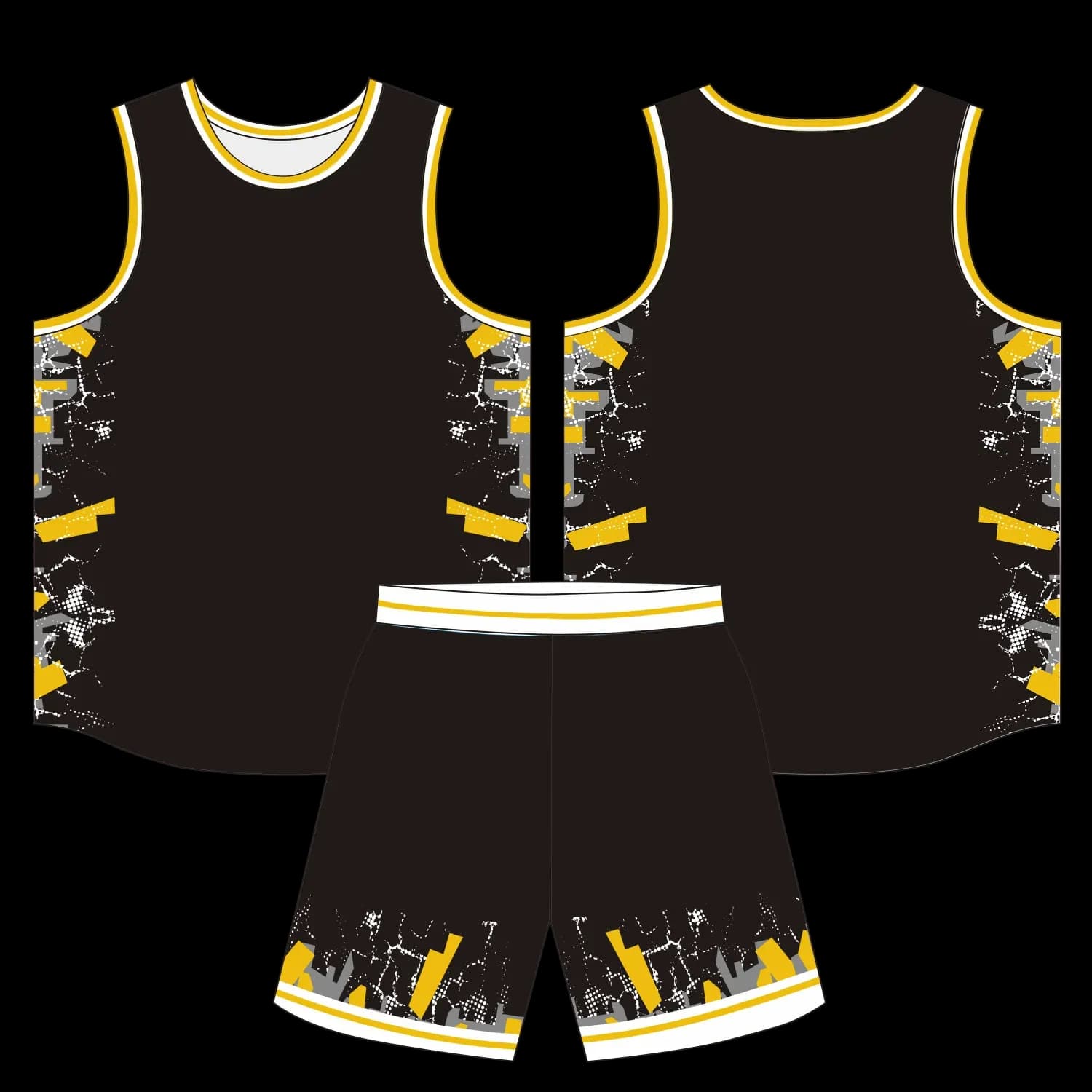 Custom basketball uniform design B70