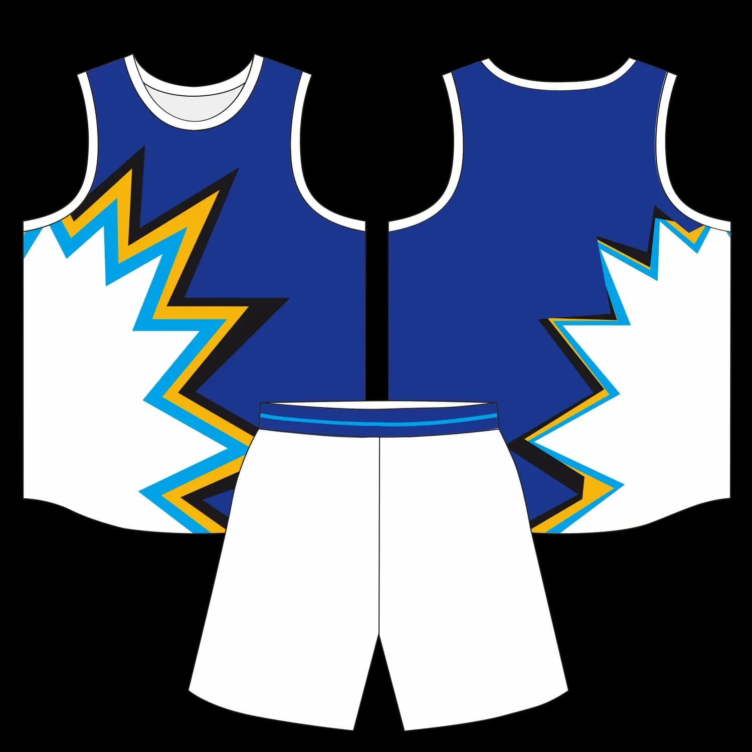 Custom basketball uniform design B46