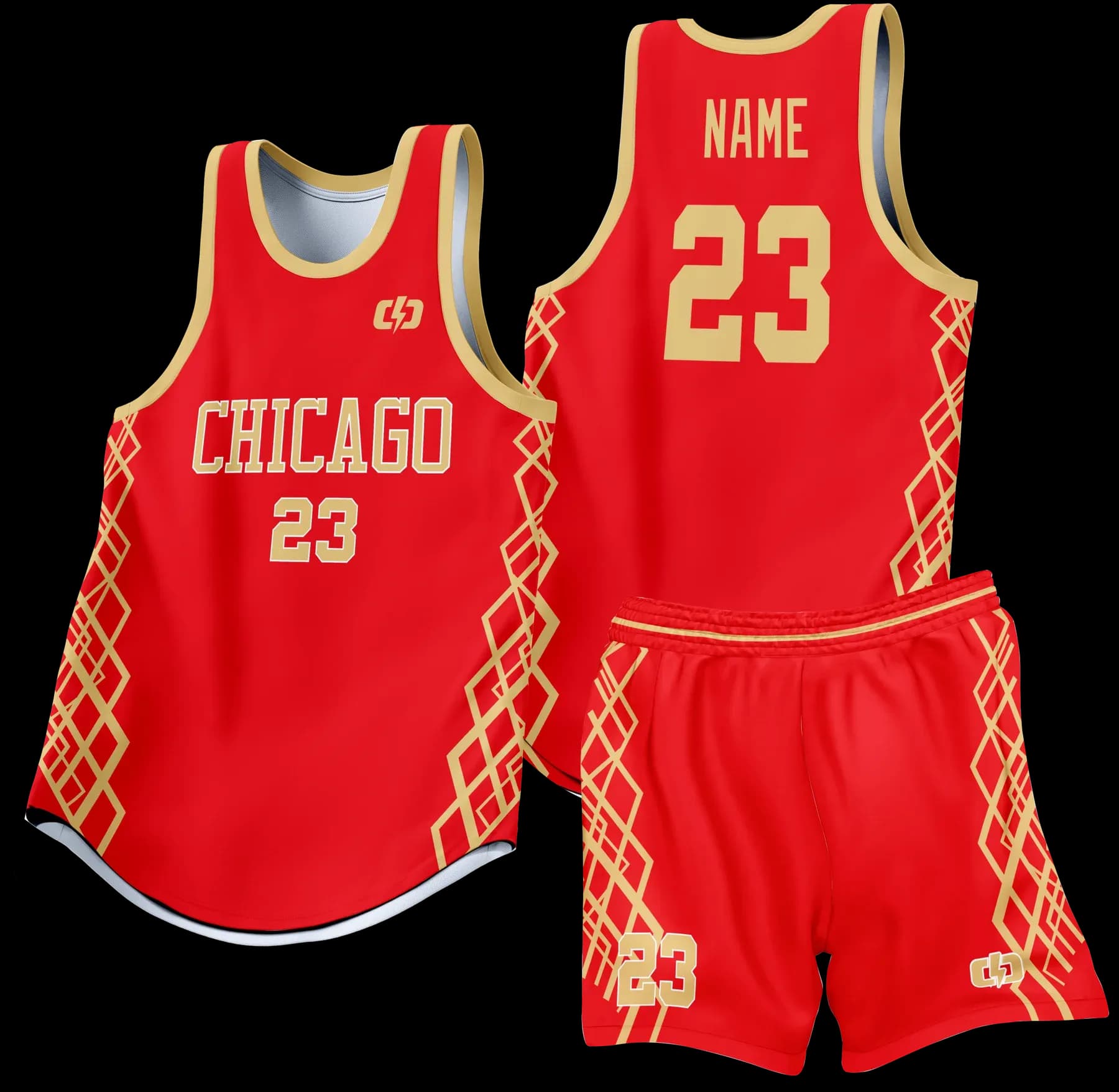 Custom basketball uniform design B33