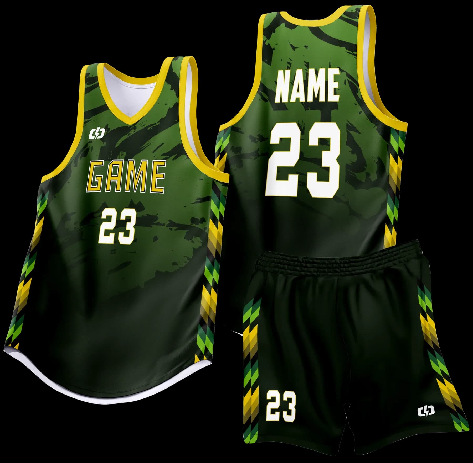 Custom basketball uniform design B93