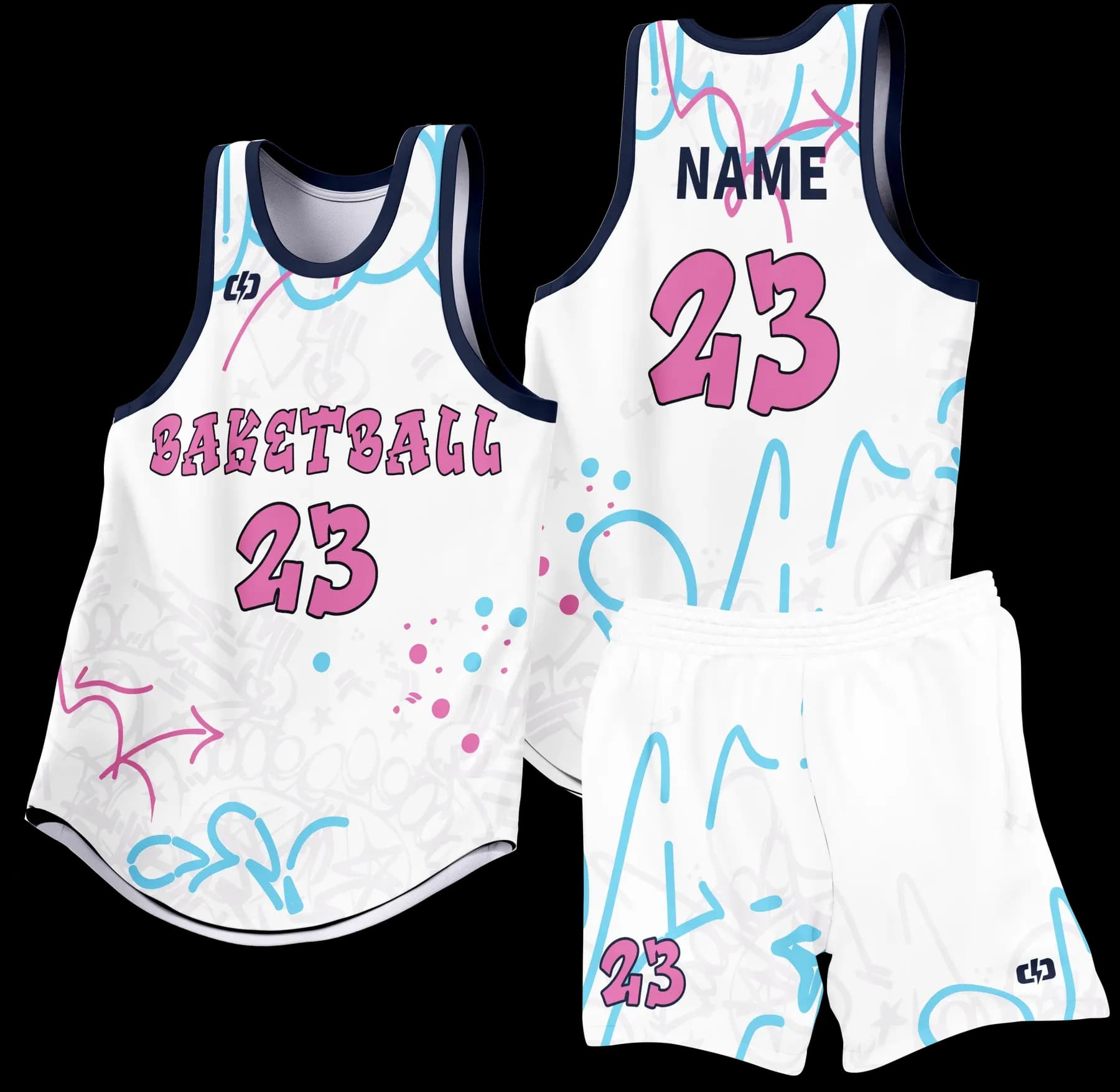 Custom basketball uniform design B81