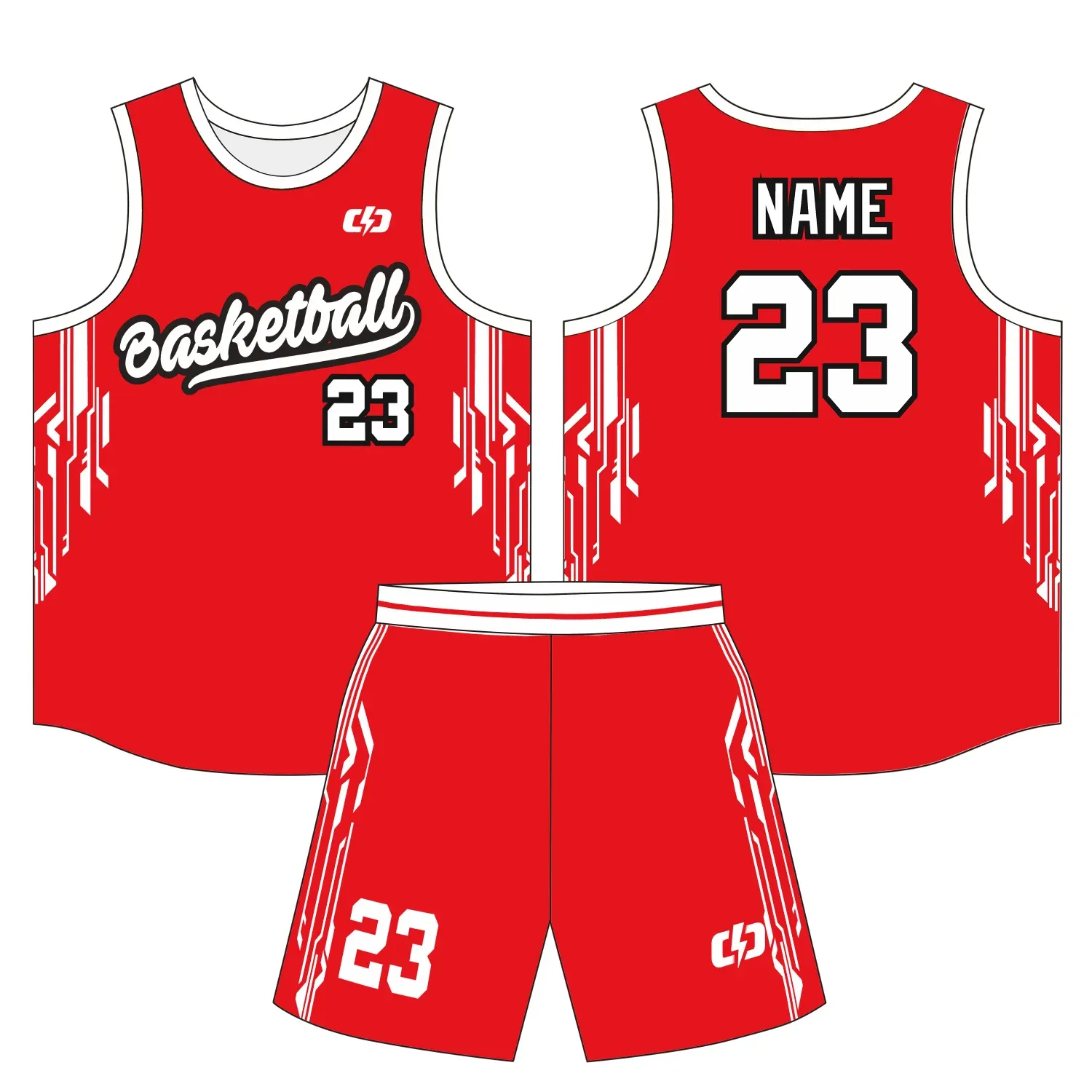 Custom basketball uniform design B42