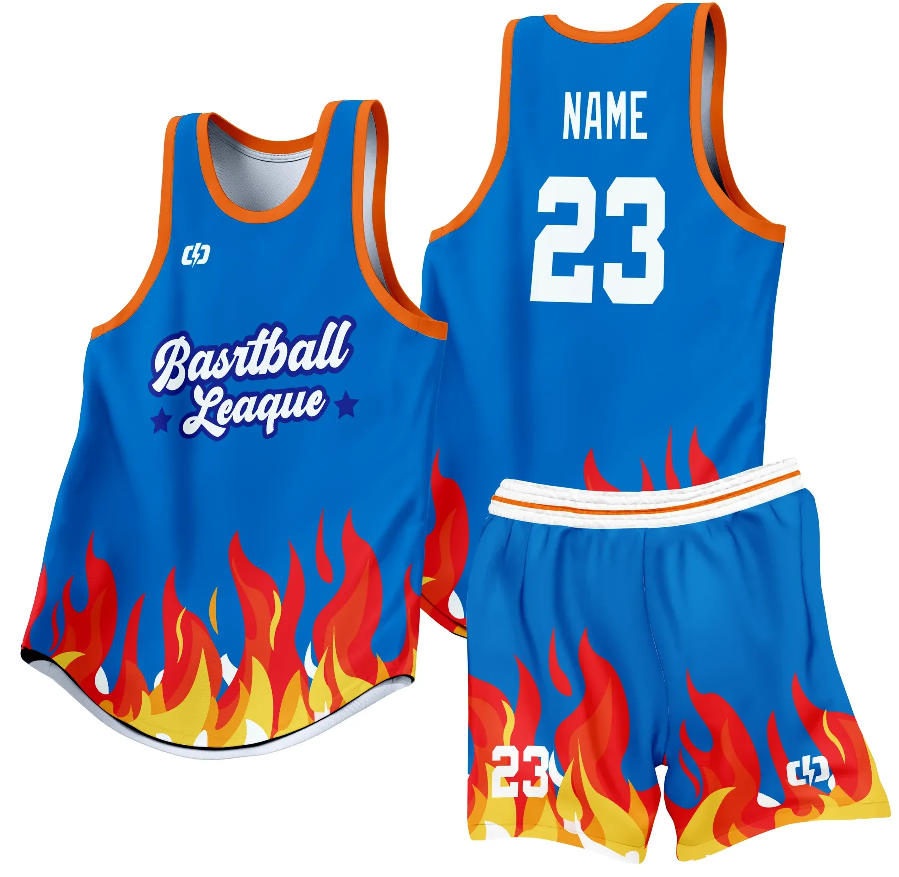 Custom basketball uniform design B29