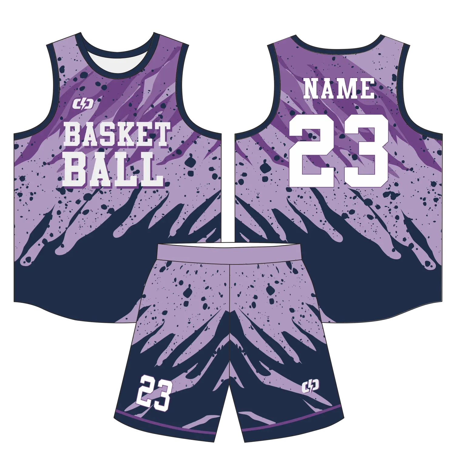 Custom basketball uniform design B97