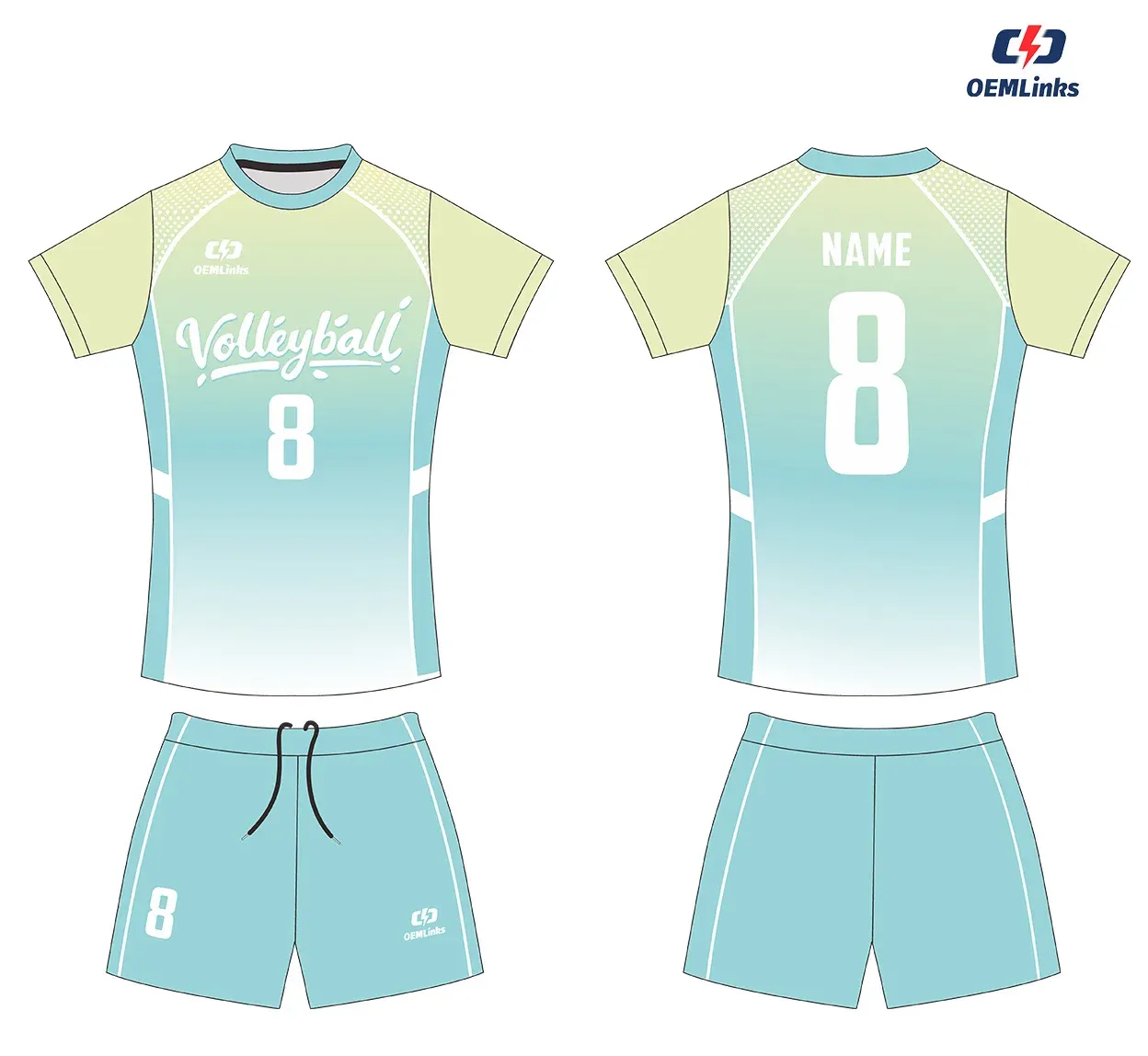 Custom volleyball uniform design UP58