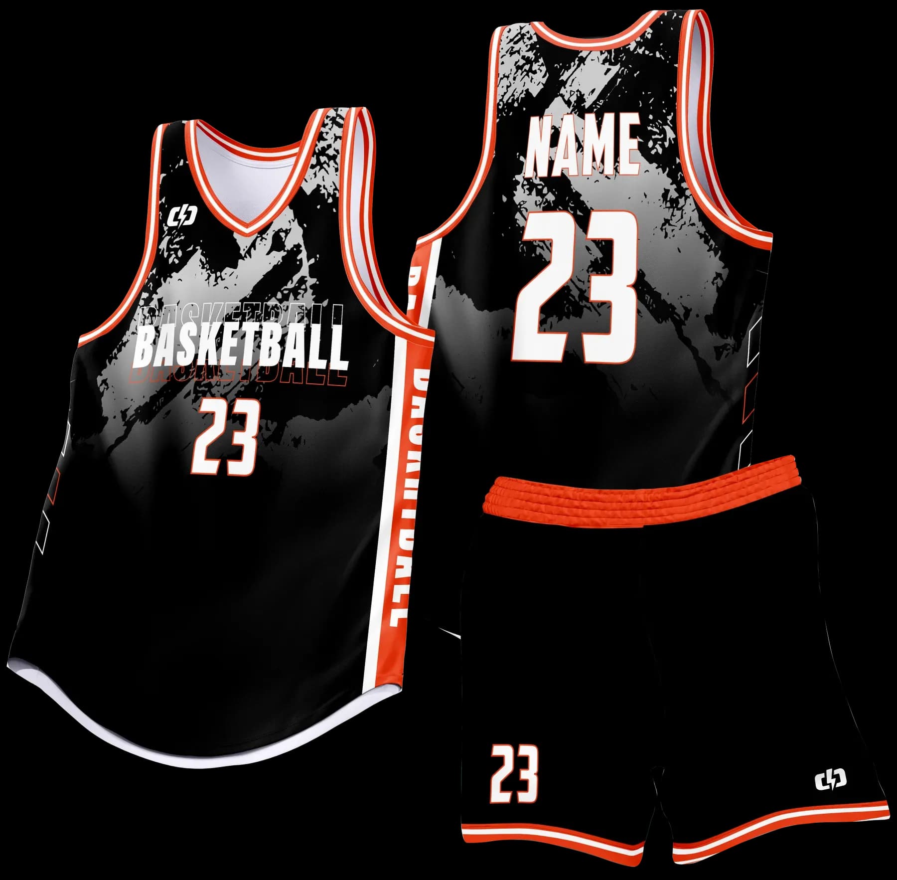 Custom basketball uniform design B79