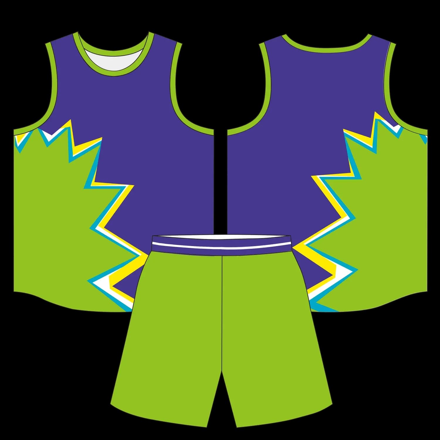 Custom basketball uniform design B46