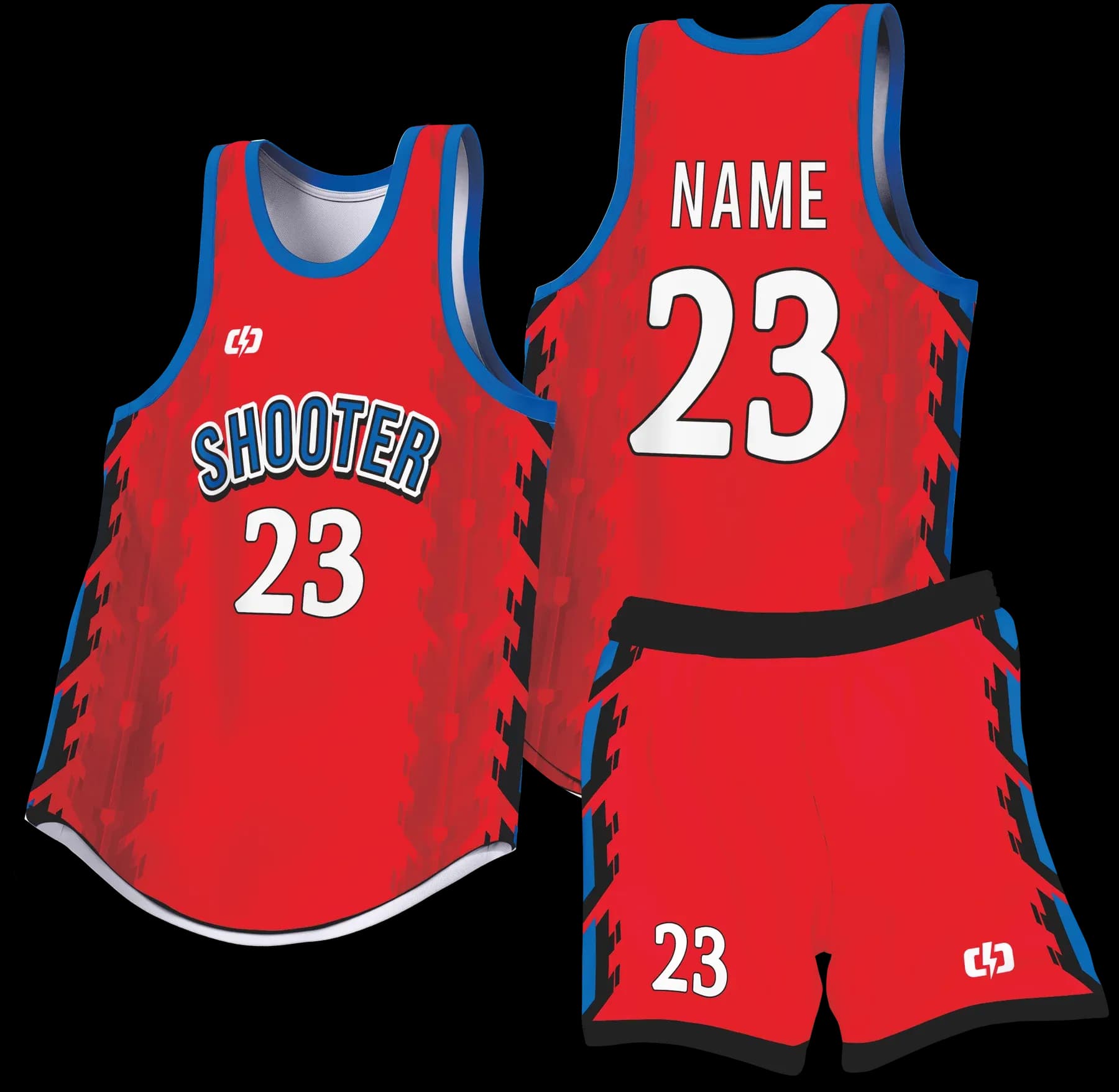 Custom basketball uniform design B88