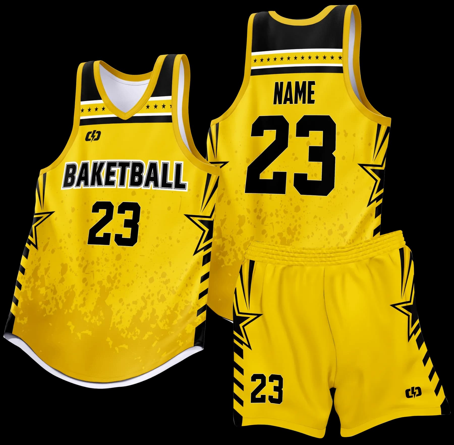 Custom basketball uniform design B86