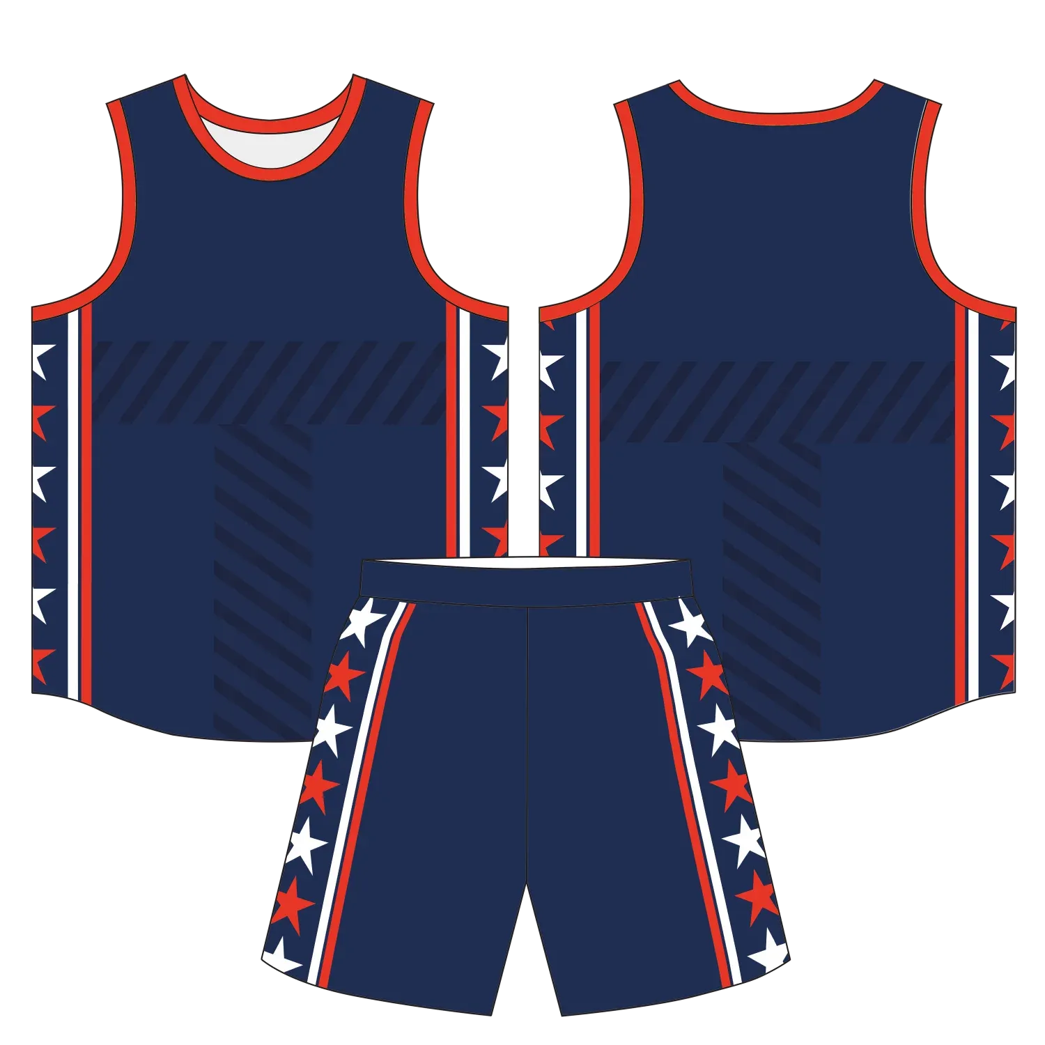 Custom basketball uniform design B39