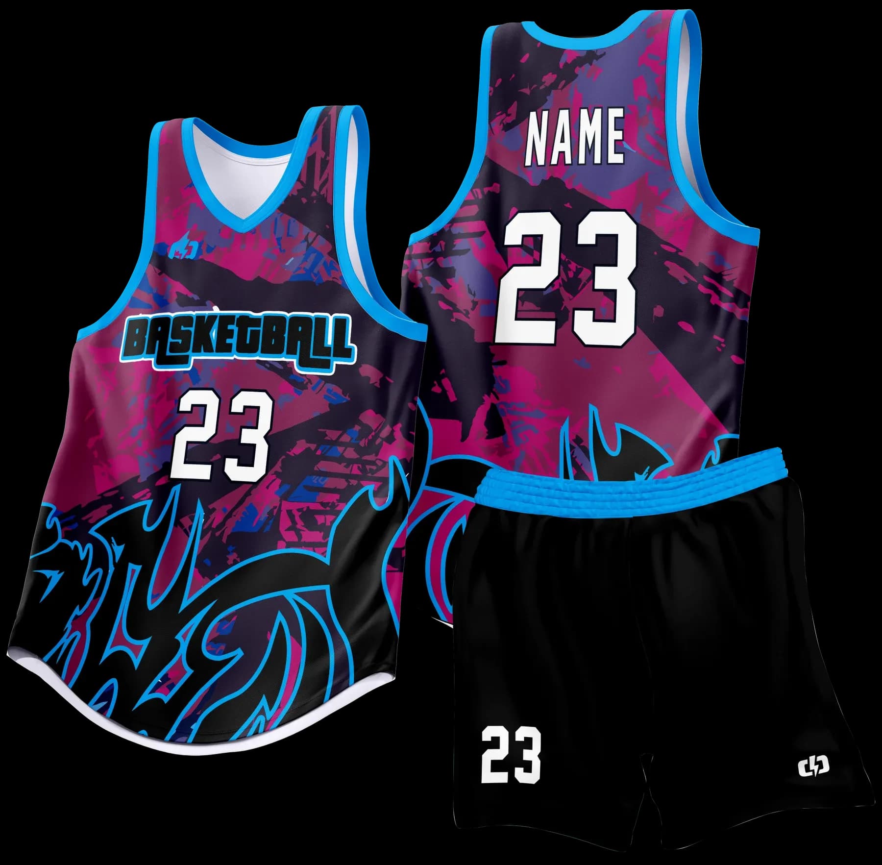 Custom basketball uniform design B85