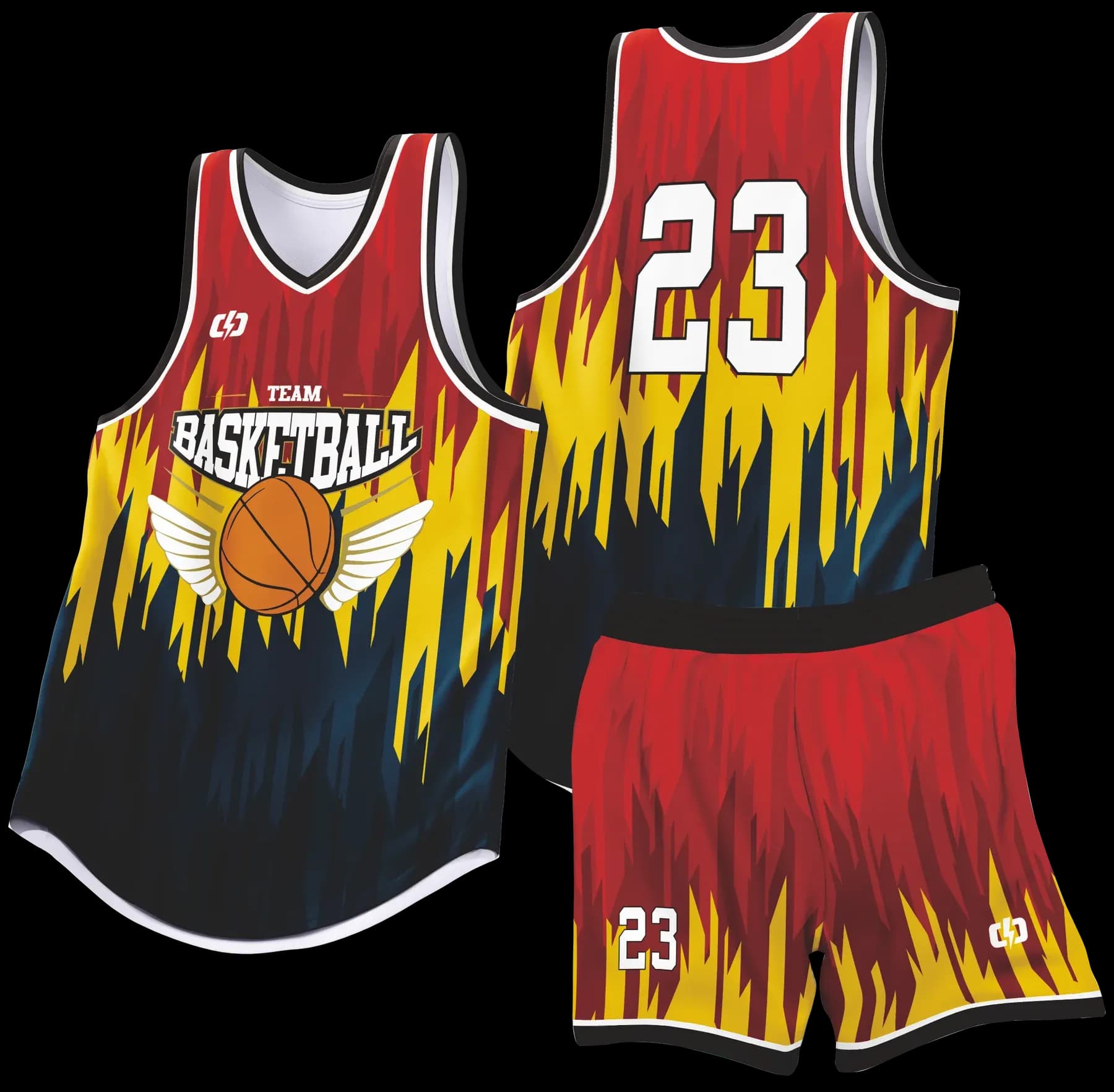 Custom basketball uniform design B89