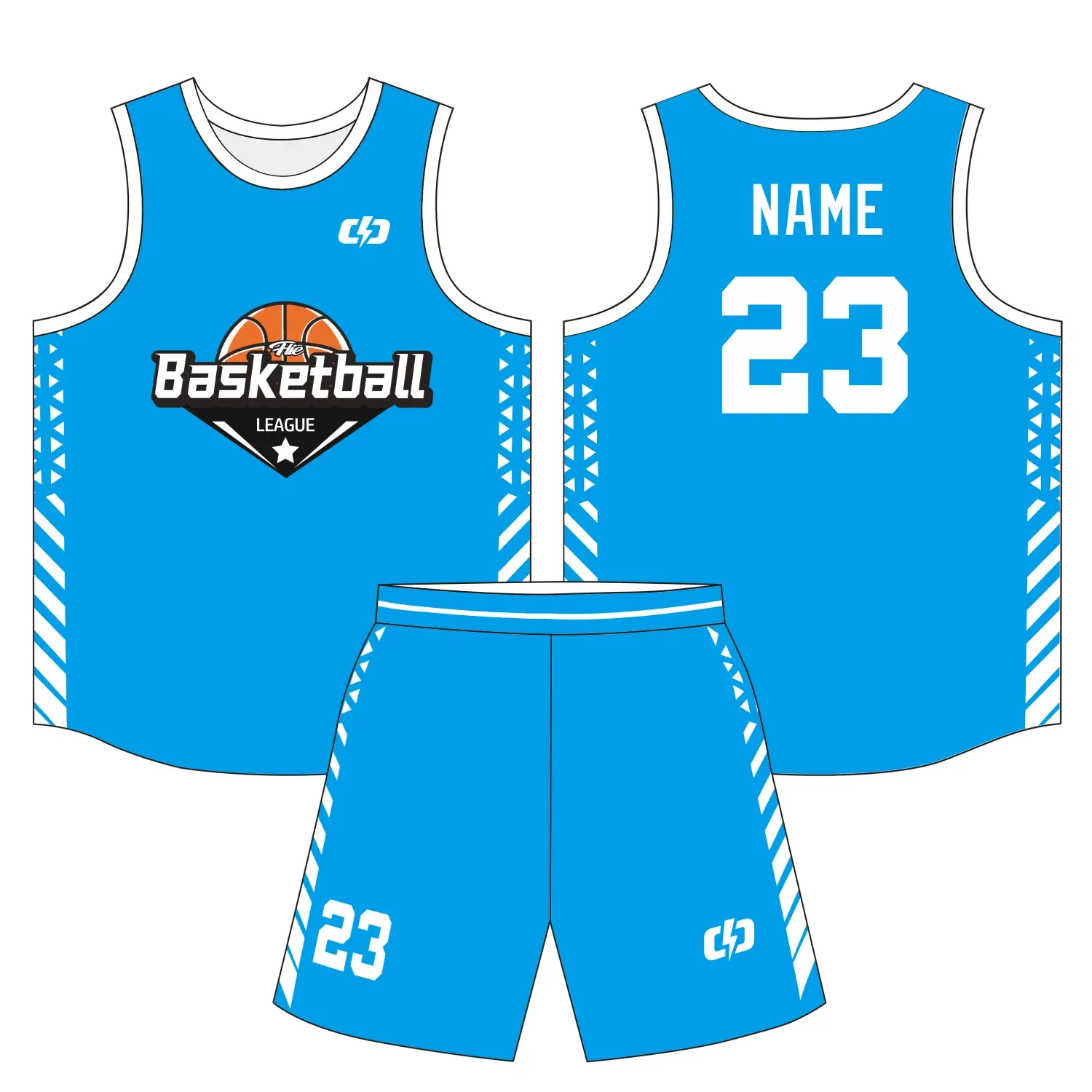 Custom basketball uniform design B32