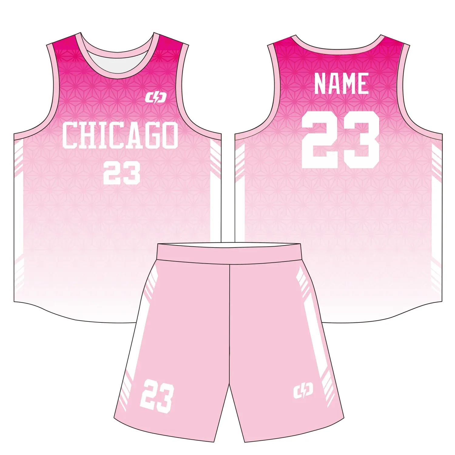 Custom basketball uniform design B34