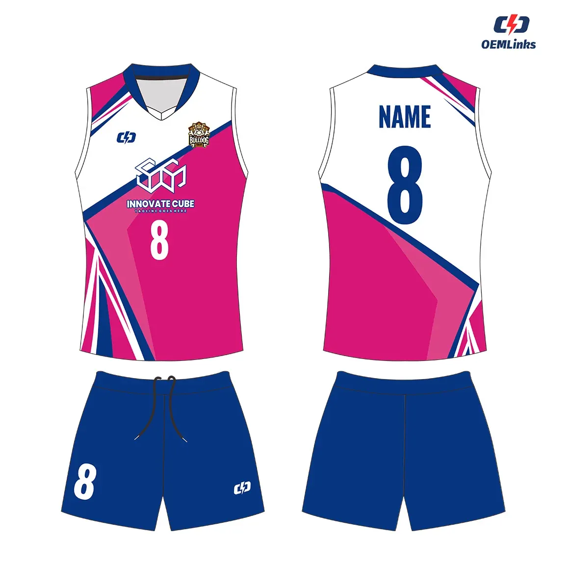 Custom volleyball uniform design UW21