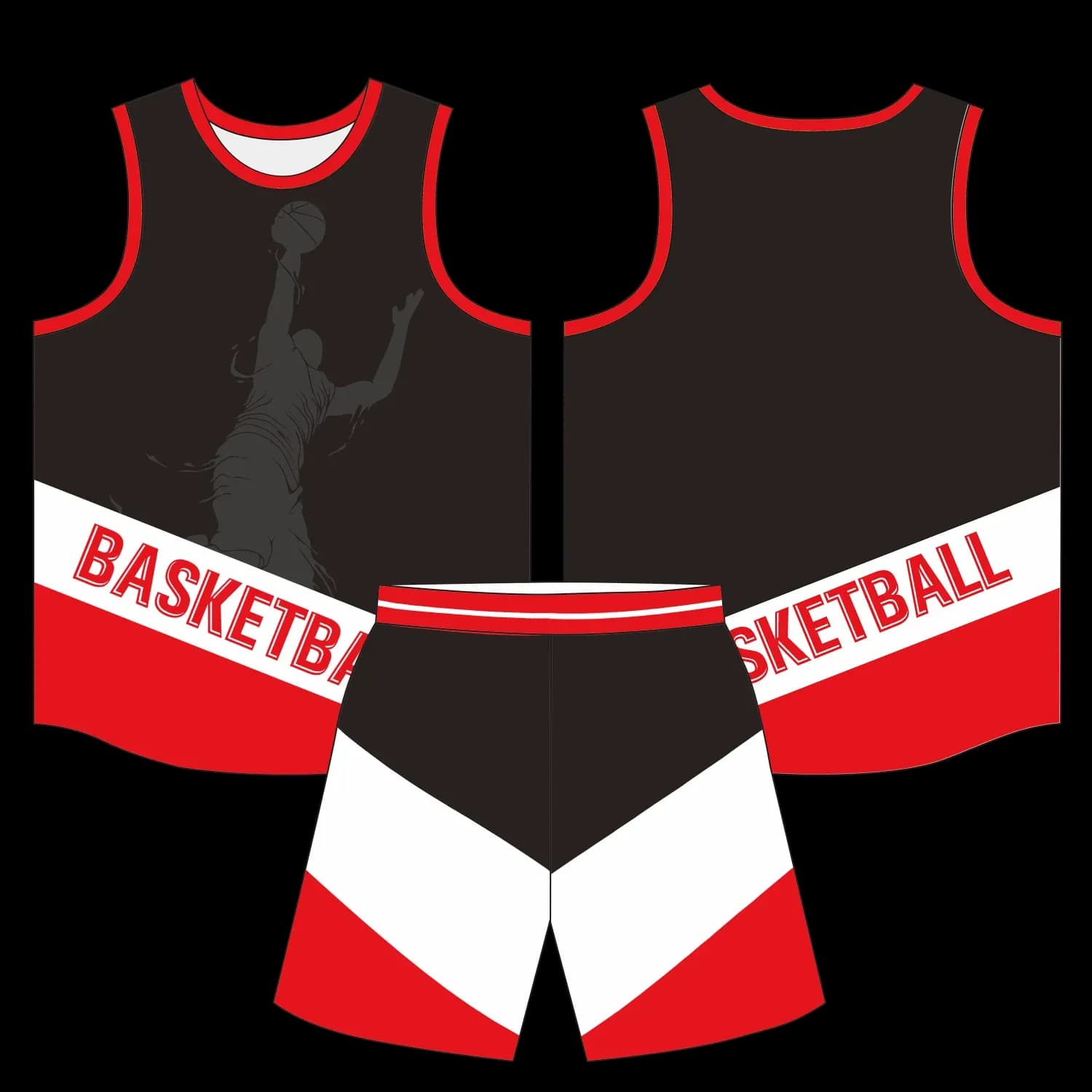 Custom basketball uniform design B45