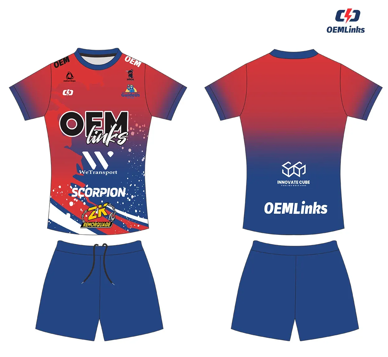 Custom volleyball uniform design UP03