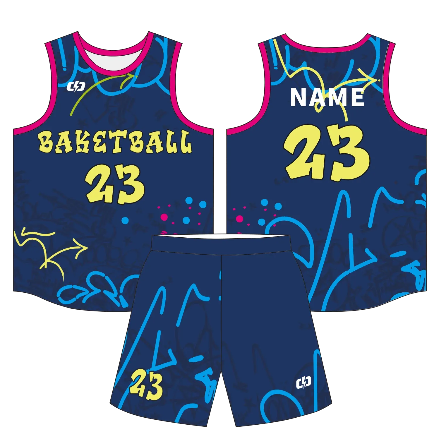 Custom basketball uniform design B81