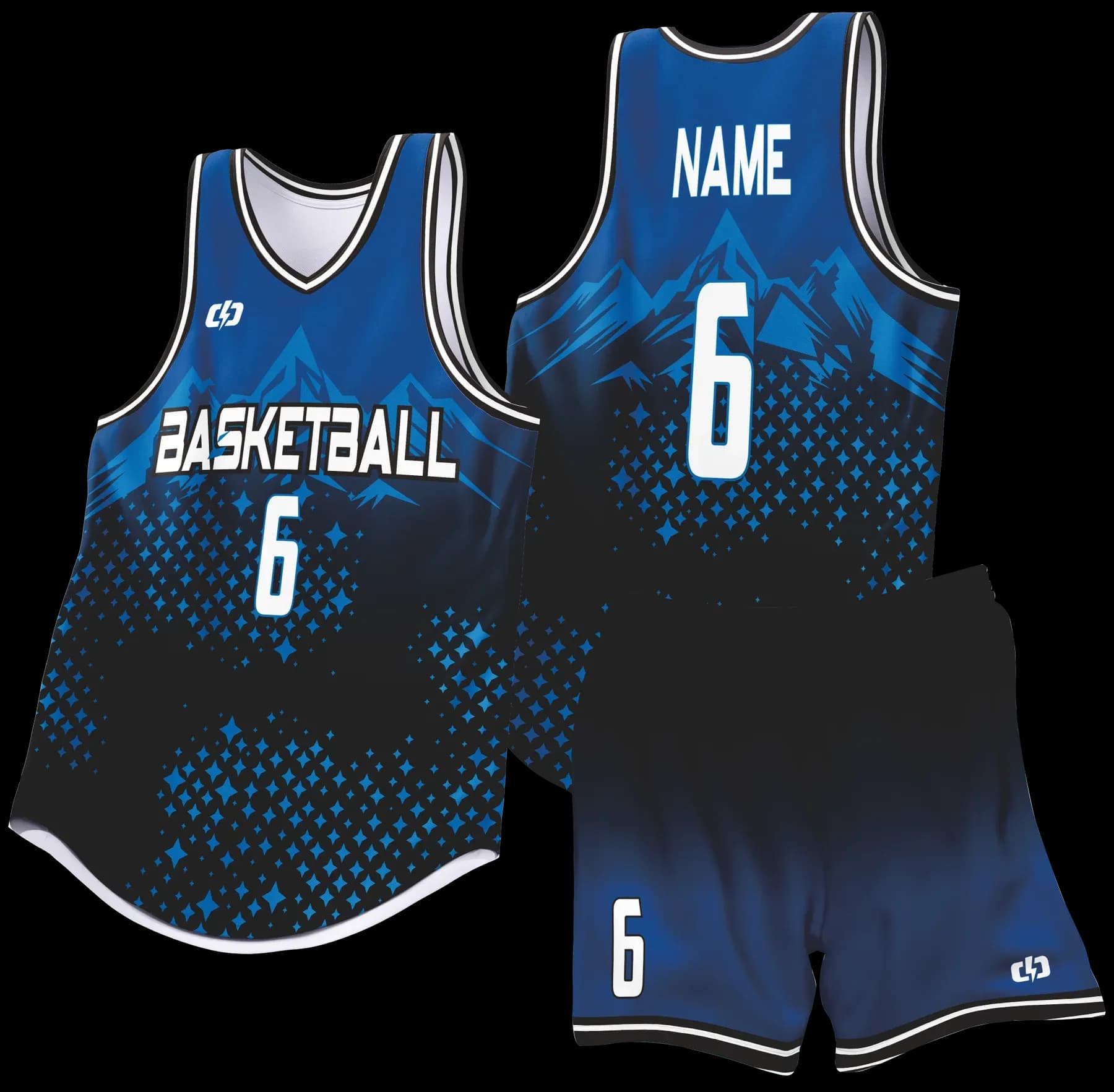 Custom basketball uniform design B95