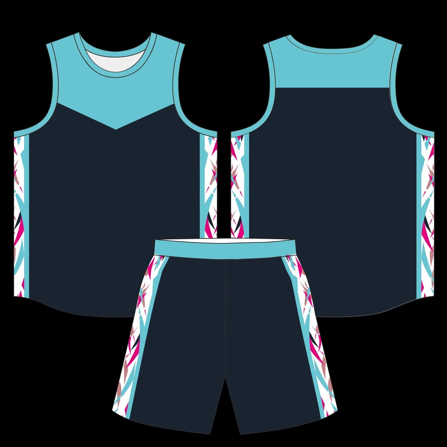 Custom basketball uniform design B80