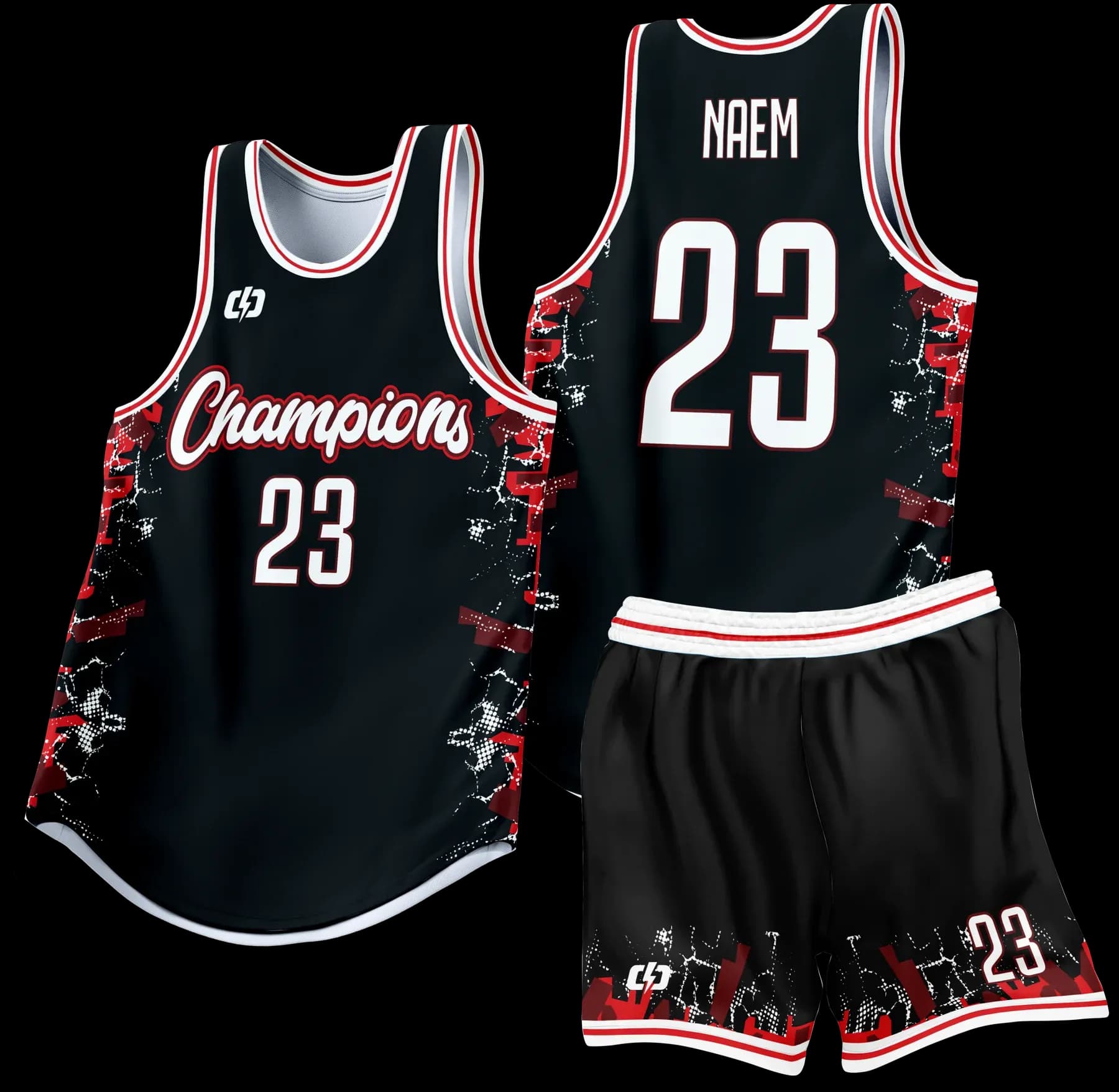 Custom basketball uniform design B70