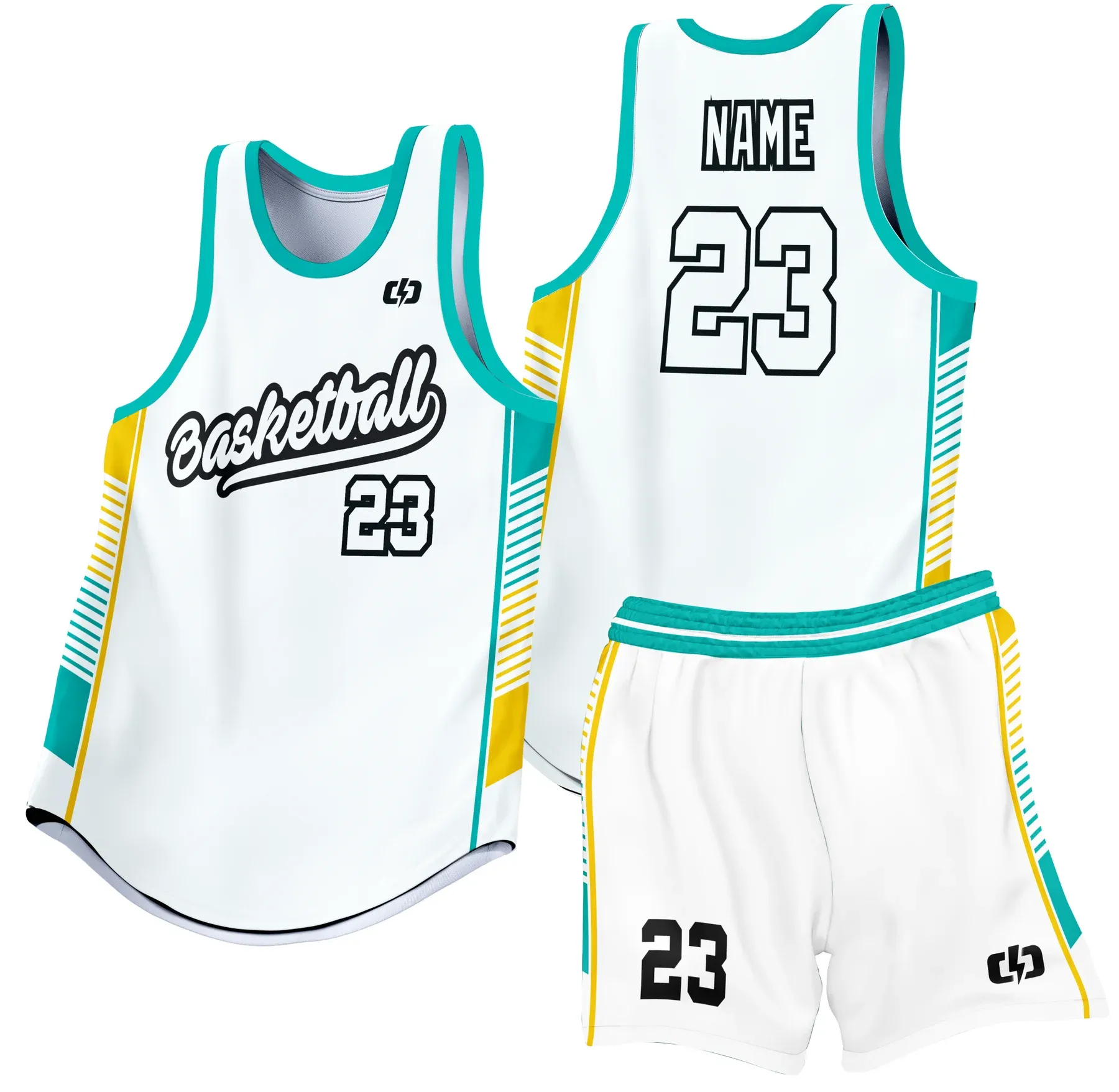 Custom basketball uniform design B43