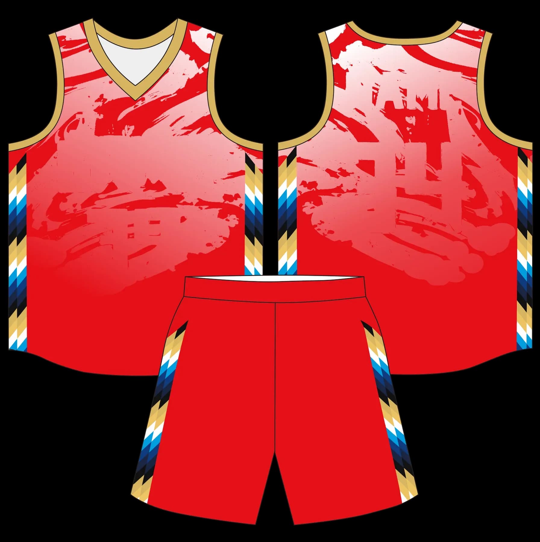 Custom basketball uniform design B93